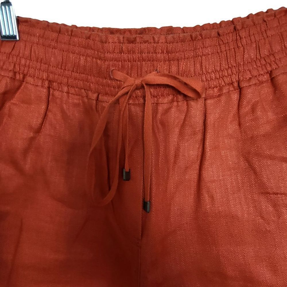 J.Crew Orange Linen Shorts Size Small - Picture 3 of 11